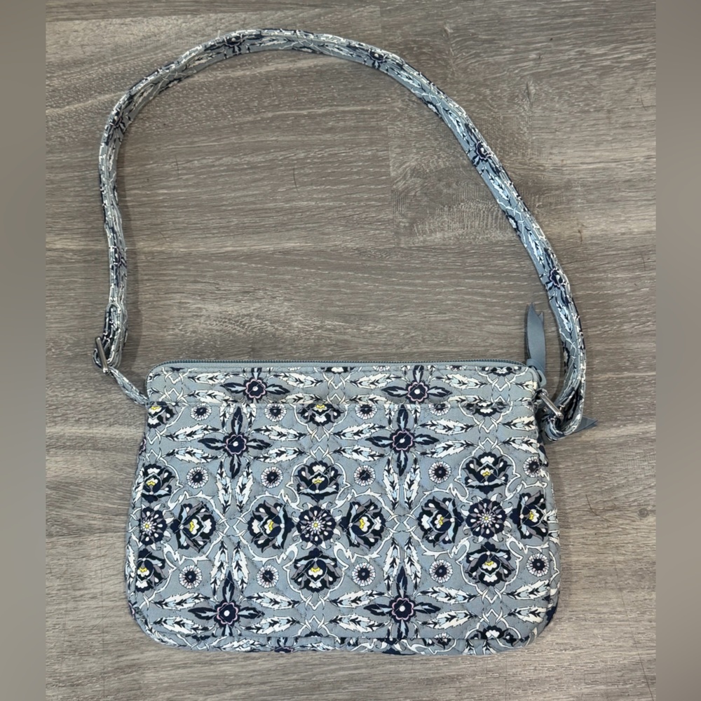 Vera Bradley RFID Little Hipster Crossbody - Plaza Tile Geometric Blue - Picture 6 of 11